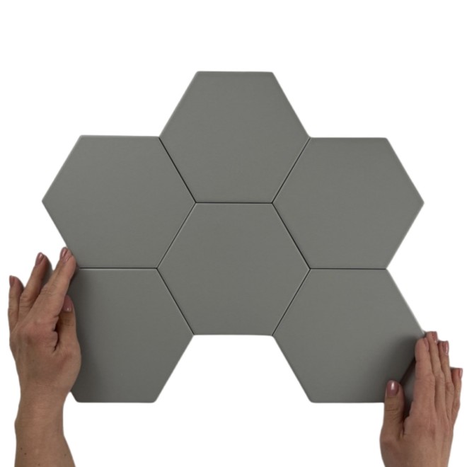 Cifre Ceramica Hexagon Timeless Grey Mat Tegel 15x17cm